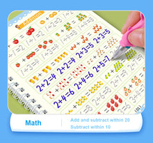 Load image into Gallery viewer, Magic Writing Practice Book - Magic Writing Book Model Number: Kids Magic Practice Book For age: 3-8 Years Reusable:: Magic book Montessori toys5