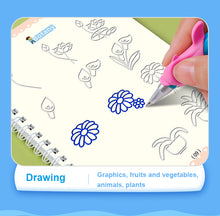 Load image into Gallery viewer, Magic Writing Practice Book - Magic Writing Book Model Number: Kids Magic Practice Book For age: 3-8 Years Reusable:: Magic book Montessori toys4