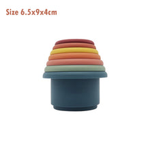 Load image into Gallery viewer, Baby Silicone Stacking Cups - Stacking Cups Baby Recommend Age: 3m+Warning: Keep away from fire Name: Stacked cups9