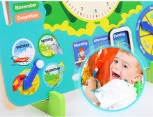 Load image into Gallery viewer, Montessori Wooden Toys Preschool Educational Teaching - A super-recommended clock toy by the seller, superb design, not only the clock cognition but also the season, month, weather, etc.1