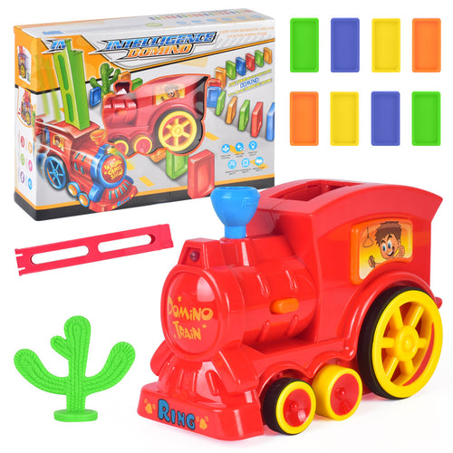 Domino Toy Train For Children red