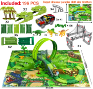 Load image into Gallery viewer, Children Track Racing Simulation Animal Dinosaur Toy