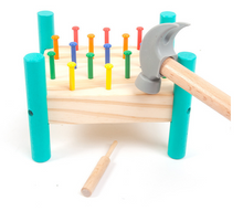 Load image into Gallery viewer, Montessors Nail Toy P.65 Hammer Table2