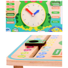 Load image into Gallery viewer, Montessori Wooden Toys Preschool Educational Teaching - A super-recommended clock toy by the seller, superb design, not only the clock cognition but also the season, month, weather, etc.11