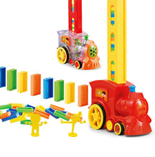 Load image into Gallery viewer, Domino Toy Train For Children red transparent