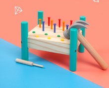 Load image into Gallery viewer, Montessors Nail Toy P.65 Hammer Table8