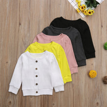 Load image into Gallery viewer, Baby Spring Autumn Cardigan. Model Number: Cardigan  Material: Cotton &amp; Polyester  Gender: Unisex  Fabric Type: Woollen  Sleeve Length(cm): Full  Collar: O-Neck.
