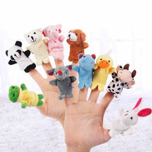 Load image into Gallery viewer, Animal Velvet Finger Puppet Toy Shape: Geometric Shape Material: Cloth Model Number: baby towel Package: Separates Dimensions: one size Features: Soft
