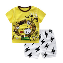Load image into Gallery viewer, Cotton Baby Boy Clothing Suit - Baby Boy Dress Suit.  Item Type: Sets. Material: COTTON. Fabric Type: Broadcloth. Gender: Baby Boys. Sleeve Length(cm): Full. Pattern Type: Cartoon