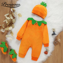 Load image into Gallery viewer, Pumpkin Grimace Halloween Baby Romper