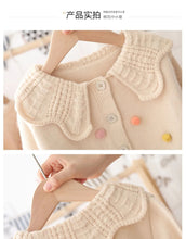 Load image into Gallery viewer, Knitted Bottoming Girls Cardigan