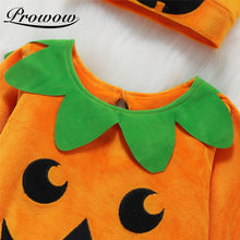 Load image into Gallery viewer, Pumpkin Grimace Halloween Baby Romper