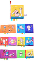 Load image into Gallery viewer, Baby Sensory Cloth Book - Baby Touch and Feel Books Montessori Toy: Animal Story Quiet Book Baby Kids Fabric Books: Early Learning Educational Cloth Book 0-12 12