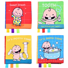 Load image into Gallery viewer, Baby Sensory Cloth Book - Baby Touch and Feel Books Montessori Toy: Animal Story Quiet Book Baby Kids Fabric Books: Early Learning Educational Cloth Book 0-12 9