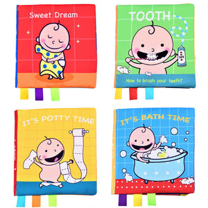 Baby Sensory Cloth Book - Baby Touch and Feel Books Montessori Toy: Animal Story Quiet Book Baby Kids Fabric Books: Early Learning Educational Cloth Book 0-12 9