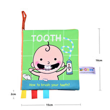 Load image into Gallery viewer, Baby Sensory Cloth Book - Baby Touch and Feel Books Montessori Toy: Animal Story Quiet Book Baby Kids Fabric Books: Early Learning Educational Cloth Book 0-12 0
