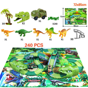 Children Track Racing Simulation Animal Dinosaur Toy - Applicable age: 3 years old 4 years old 5 years old 6 years old 7 years old 8 years old 9 years old Applicable gender: 6