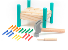 Load image into Gallery viewer, Montessors Nail Toy P.65 Hammer Table3