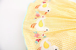 Sleeveless Yellow Dress Duck Pattern - Toddler Dress Pattern Free. Age Range: 9m-6 years old. Pattern Type: Animal. Sleeve Length(cm): Short. Decoration: Lace.