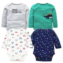 Load image into Gallery viewer, 4 PCS/LOT Cotton Baby Bodysuit Long Sleeve from Laudri Shop14