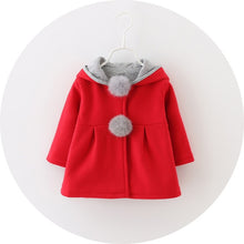 Load image into Gallery viewer, Baby Girls Coat Winter-Spring - Baby Tweed Jackets RED