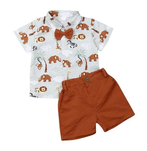 Baby Boy Cotton Shirt and Shorts Pants Outfits from Laudri Shop