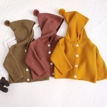 Load image into Gallery viewer, Knitted Unisex Baby Cardigan Autumn - Baby Cardigan Knitting Pattern Free Gender: Unisex. Material: Lycra. Material: Acrylic. Material: Cotton. Sleeve Style: REGULAR. 