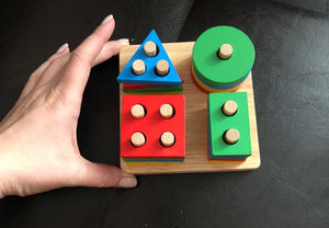 Montessori Geometric Shapes for Early Learning Exercise Hands-on ability from Laudri Shop 