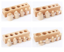 Load image into Gallery viewer, Montessori Educational Cylinder Socket Blocks Toy from Laudri Shop 