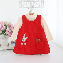 Load image into Gallery viewer, Autumn Baby Girls Dress Rabbit - Baby Girls Dresses | Laudri Shop3