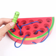 Load image into Gallery viewer, Montessori Educational Fun Thread Wooden Toy Shape Cognize Worm from Laudri Shop 