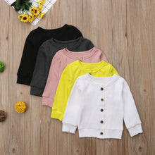 Load image into Gallery viewer, Baby Spring/Autumn Cardigan from Laudri Shop White, Black, Yellow, Pink