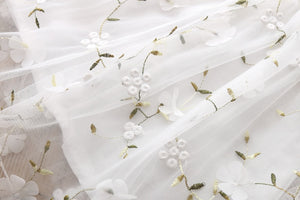 White Girl Party Dress Summer - Simple White Flower Girl Dresses. Material: Mesh & Cotton Pattern Type: Floral Season: Summer Sleeve Length(cm): Short Sleeve.2