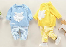 Load image into Gallery viewer, Baby Knitted Sweater and Pants - Knitted Baby Pants Free Pattern. Material: Cotton. Fabric Type: Jersey. Sleeve Style: REGULAR. Collar: O-Neck. Gender: Unisex. Material Composition: cotton.