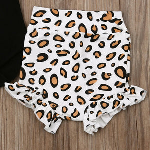 Leopard Baby Clothing Set Winter. Style: Casual. Fabric Type: Combed Cotton. Sleeve Style: REGULAR. Collar: O-Neck. Gender: Unisex. Sleeve Length(cm): Full. Pattern Type: Print 6