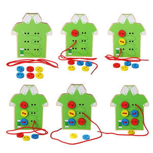 Montessori Beads Lacing Board toy for Toddlers from Laudri Shop