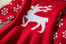 Load image into Gallery viewer, Winter Dress for Girls with Reindeer &amp; Snowflake Print from Laudri Shop
