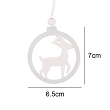 Load image into Gallery viewer, Snowflake Christmas Pendants Decoration Material: Wood Shape: Round Quantity: 3 PCS/lot Condition:100% new and high-quality Use: Festival Christmas Tree DIY Decoration Name: Christmas Pendants 