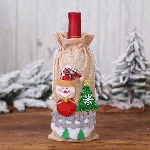 Santa Claus Cover for Wine Bottle