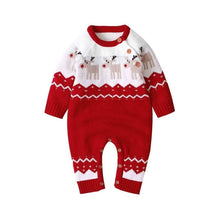 Load image into Gallery viewer, Baby Girls Long Sleeve Christmas Romper from Laudri Shop 