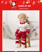 Load image into Gallery viewer, Baby Girls Long Sleeve Christmas Romper from Laudri Shop 