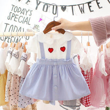 Load image into Gallery viewer, Cute Princess Baby Girl Dress - Baby Girl Clothes BLUE