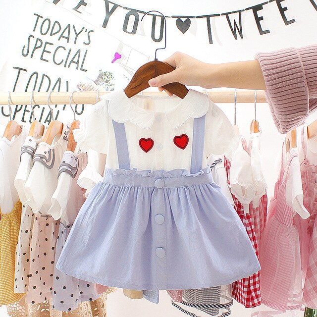 Cute Princess Baby Girl Dress - Baby Girl Clothes BLUE