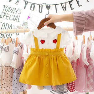 Cute Princess Baby Girl Dress - Baby Girl Clothes ORANGE