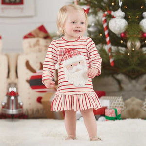 Christmas Dress For Girls - Toddler Girl Christmas Dress. Material: Polyester, Cotton  Dresses Length: Knee-Length  Style: Casual  Decoration: Appliques  Silhouette: Straight 7
