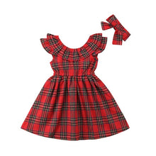 Load image into Gallery viewer, Elegant Princess Dress for Christmas Material: Cotton &amp; Polyester. Dresses Length: Above Knee, Mini. Sleeve Style: REGULAR. Collar: O-neck. Sleeve Length(cm): Full11