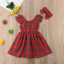 Load image into Gallery viewer, Elegant Princess Dress for Christmas Material: Cotton &amp; Polyester. Dresses Length: Above Knee, Mini. Sleeve Style: REGULAR. Collar: O-neck. Sleeve Length(cm): Full55\