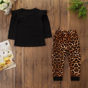 Leopard Baby Clothing Set Winter. Style: Casual. Fabric Type: Combed Cotton. Sleeve Style: REGULAR. Collar: O-Neck. Gender: Unisex. Sleeve Length(cm): Full. Pattern Type: Print 2