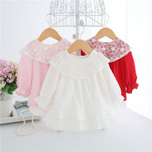 Load image into Gallery viewer, Lace Embroidery Baby Dress White - Baby White Lace Dress1