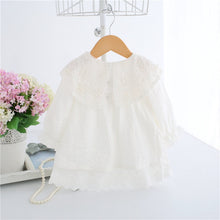 Load image into Gallery viewer, Lace Embroidery Baby Dress White - Baby White Lace Dress3